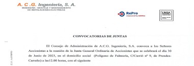 Reunin General Ordinaria de Accionistas 2023
